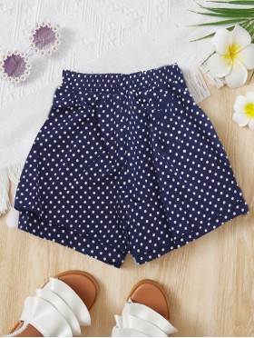Solid Colored Polka Dot Shorts